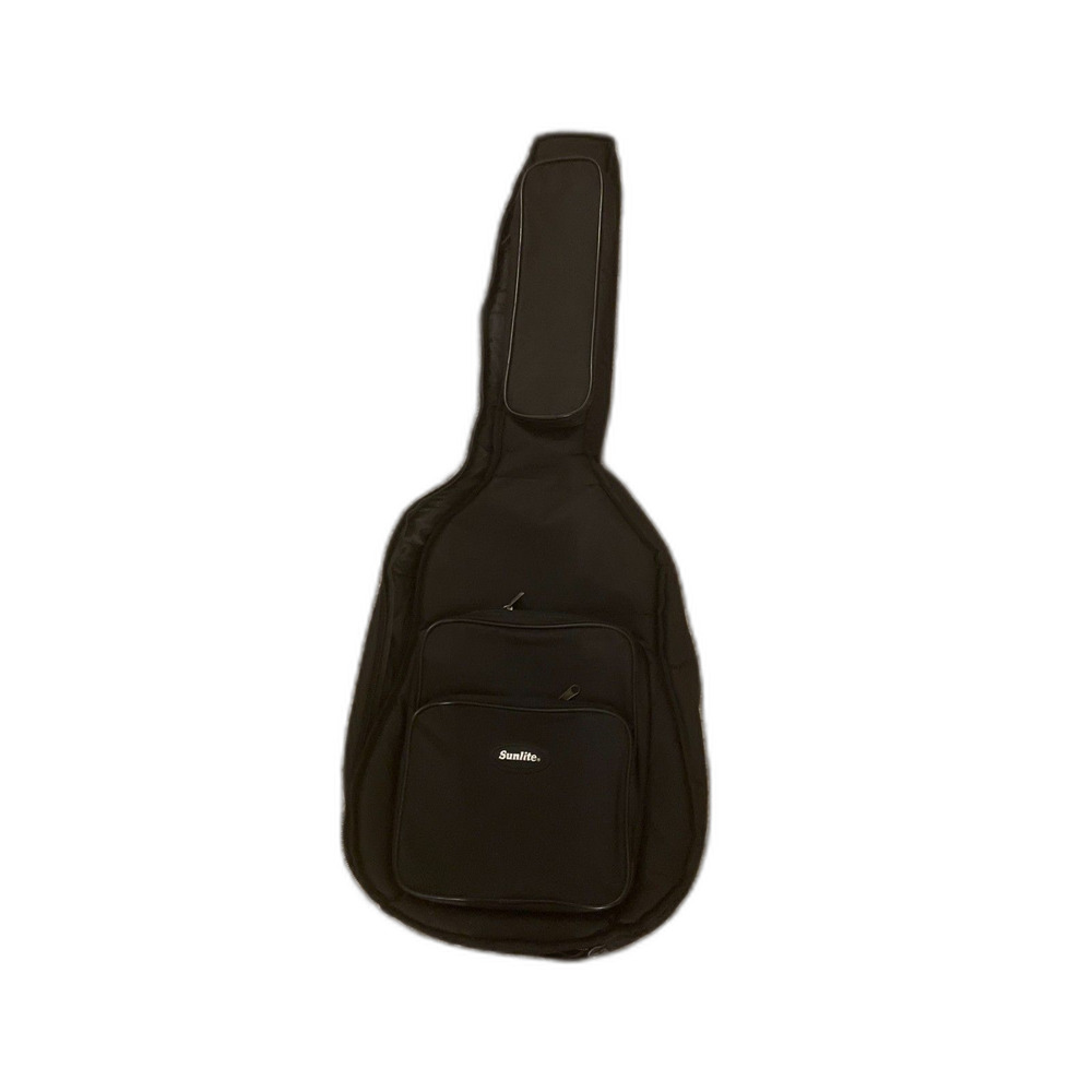 Sunlite 41” Full-Size Acoustic Guitar Padded Gig Bag Black Soft Case